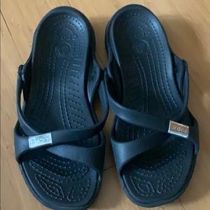 Crocs black sandals